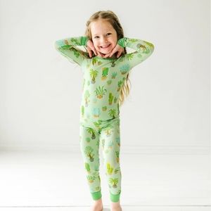 Little Sleepies Succulent Long Sleeve Two Piece Pajamas